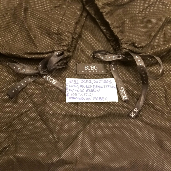 BCBG Maxazria Black Protective Dust Bag with Logo and double drawstring closure❣ - Picture 7 of 8